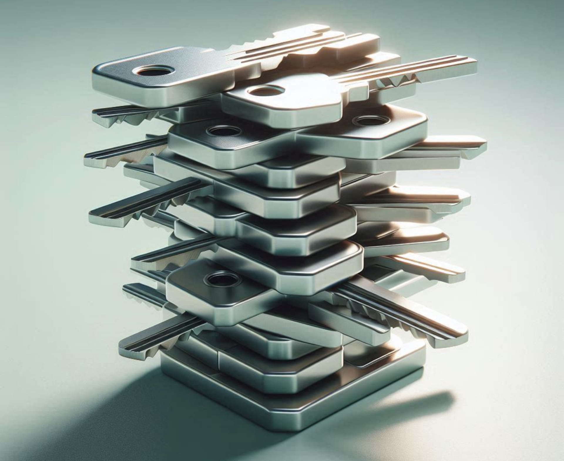 Une pile de clés